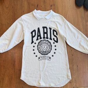 Zara Kids collared sweatshirt dress/tunic